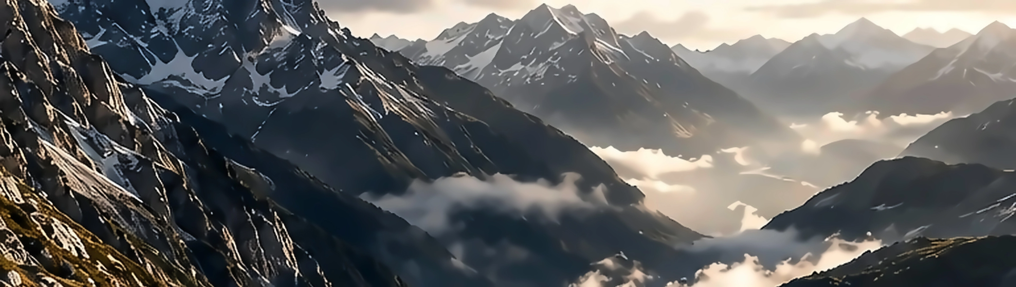 Wide alpine landscape representing clarity, perspective and careful analysis